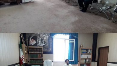 دیدار مسئول جدید بسیج ادارات شهرستان ملارد با حجت الاسلام حسینی نوری