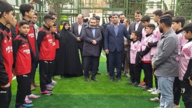 افتتاح زمین فوتبال چمن مصنوعی پارک امام خمینی(ره) سرآسیاب